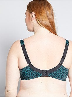 Soutien em microfibra com pormenor em renda - Kiabi