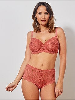 Soutien em renda e microfibra 'Sans Complexe' - Kiabi