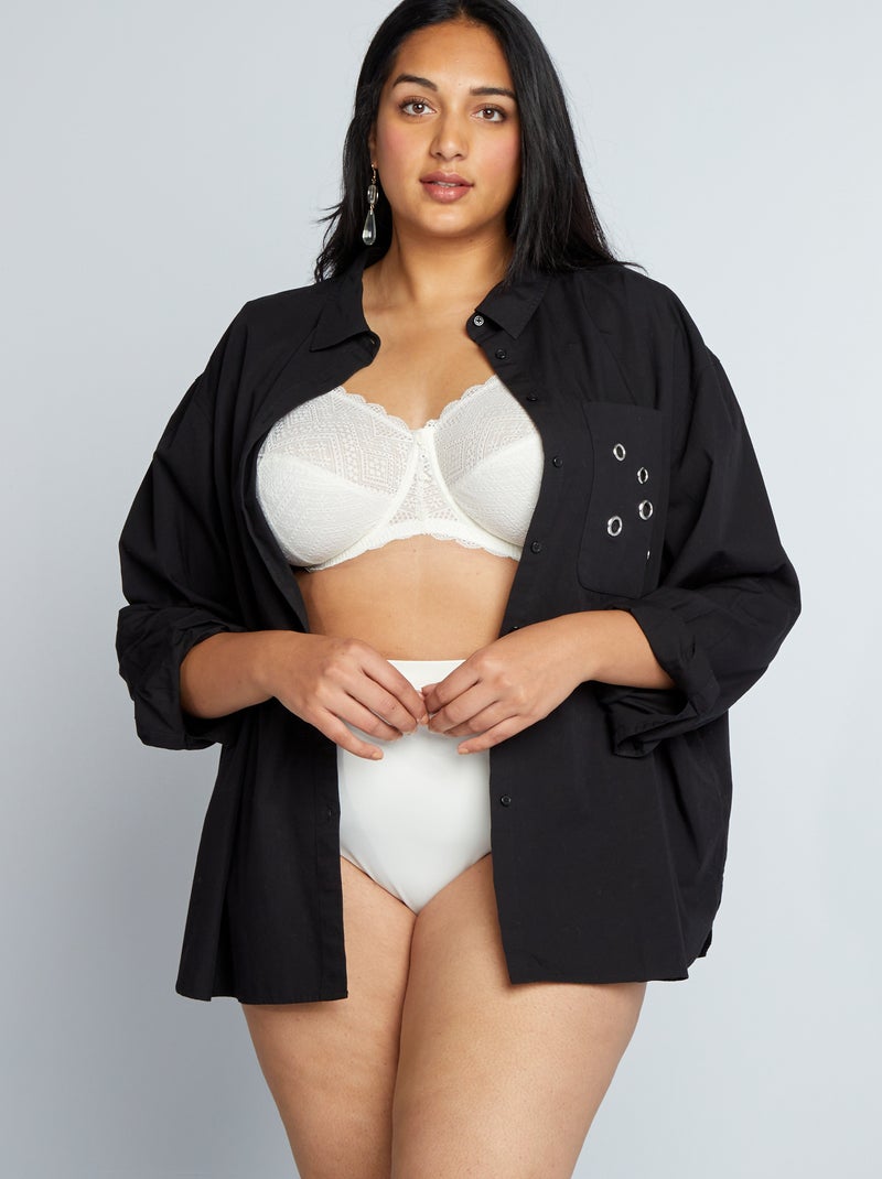 Soutien envolvente em renda BRANCO - Kiabi