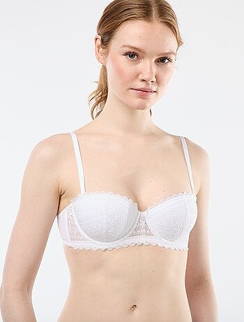 Soutien-gorge balconette em renda