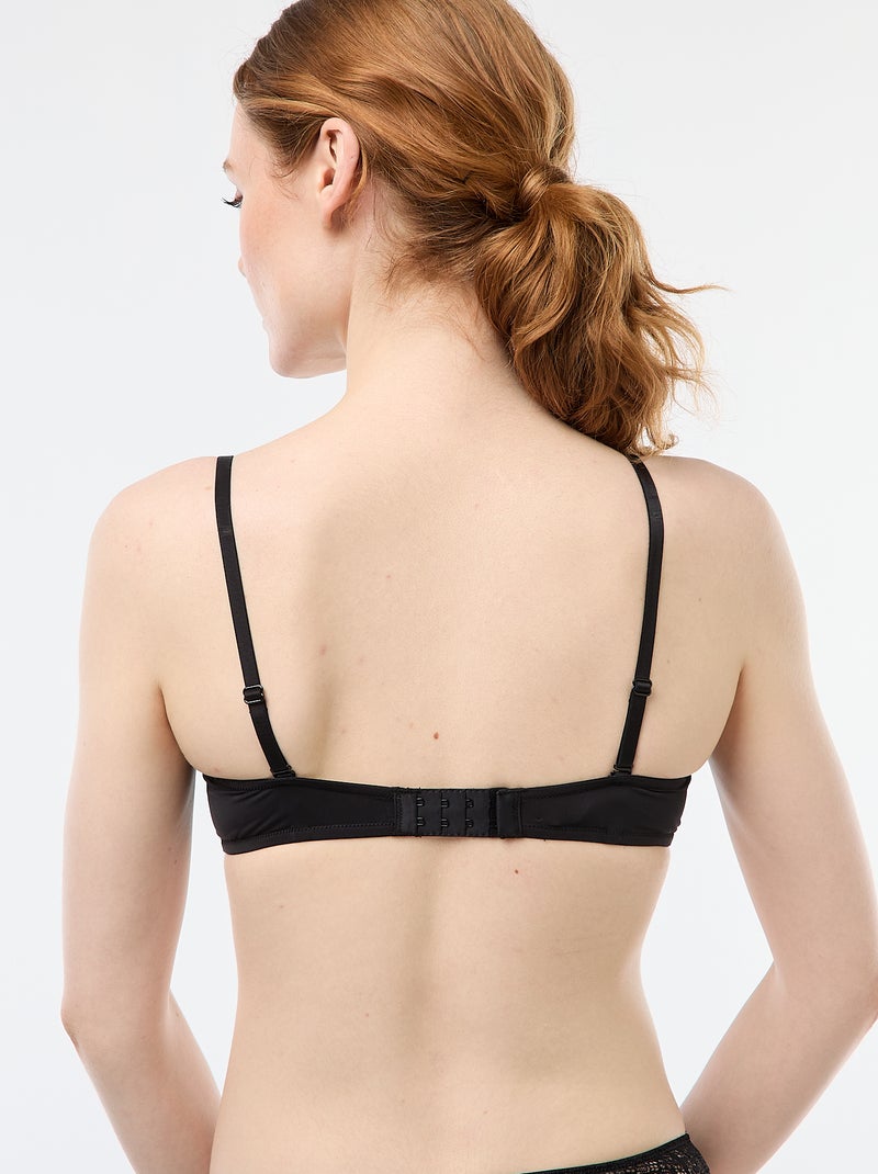 Soutien-gorge balconette em renda Preto - Kiabi