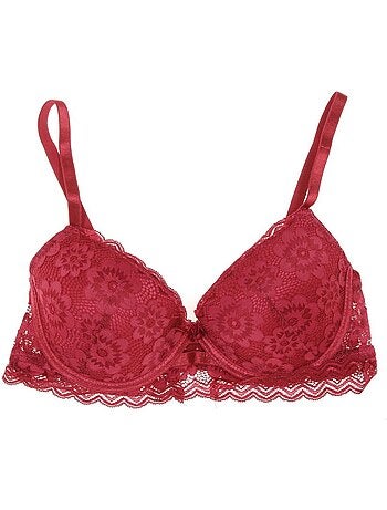 Soutien-gorge bordeaux elly les petites bombes para mulher