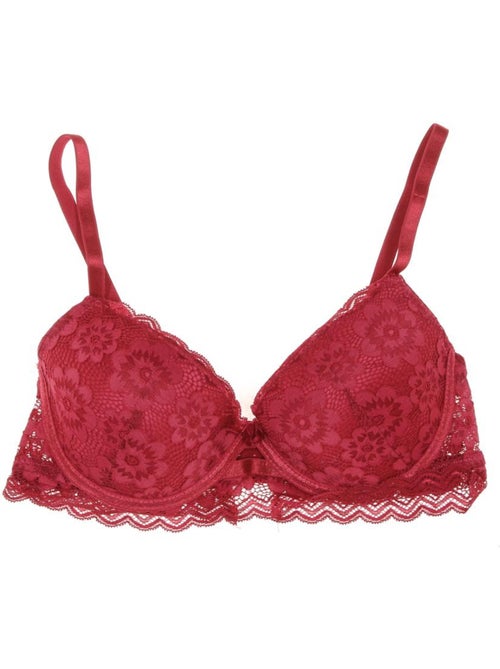 Soutien-gorge bordeaux elly les petites bombes para mulher - Kiabi Soutien-gorge bordeaux elly les petites bombes para mulher - Kiabi