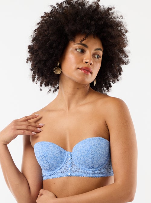 Soutien-gorge bustier em renda - Kiabi
