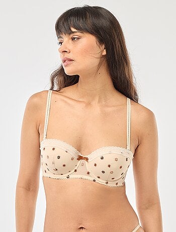 Soutien-gorge cai-cai em tule floral