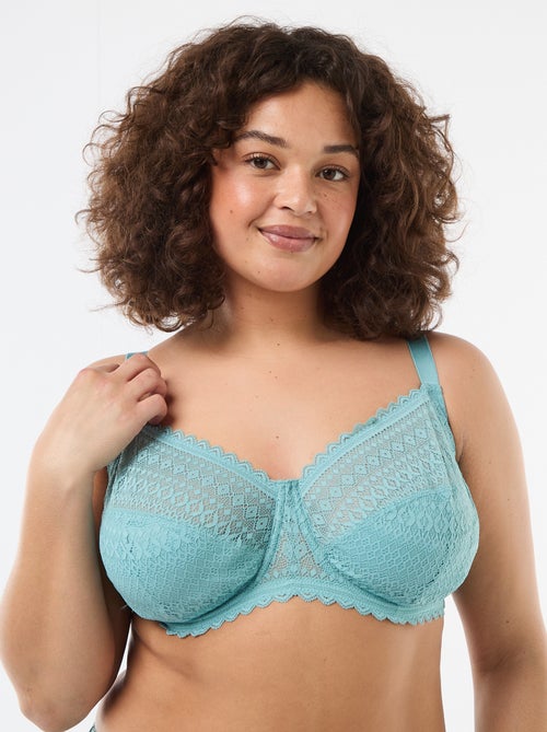 Soutien-gorge com aro em renda vazada - Kiabi