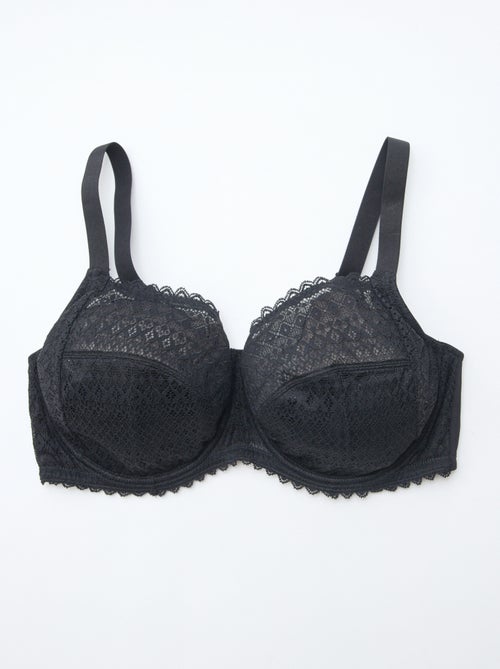 Soutien-gorge com aro em renda vazada - Kiabi