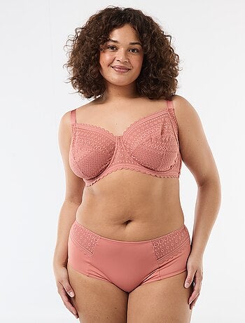 Soutien-gorge com aro em renda vazada