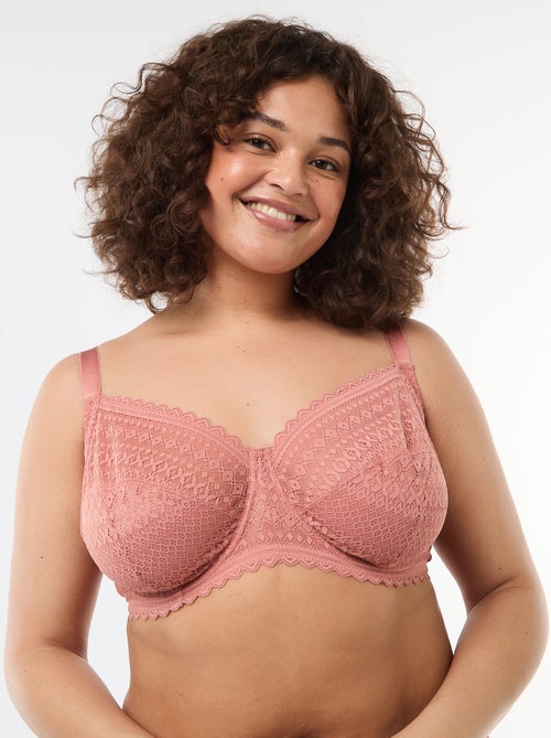Soutien-gorge com aro em renda vazada - Kiabi