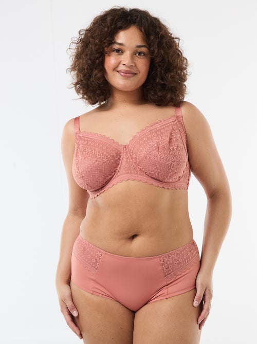 Soutien-gorge com aro em renda vazada - Kiabi
