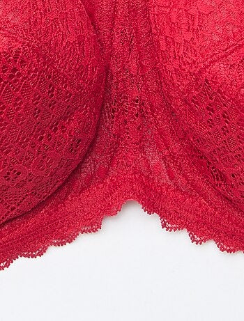 Soutien-gorge com aro em renda vazada