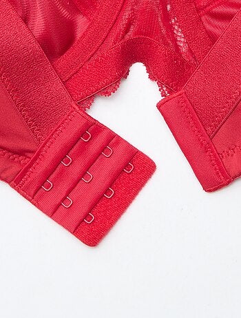 Soutien-gorge com aro em renda vazada