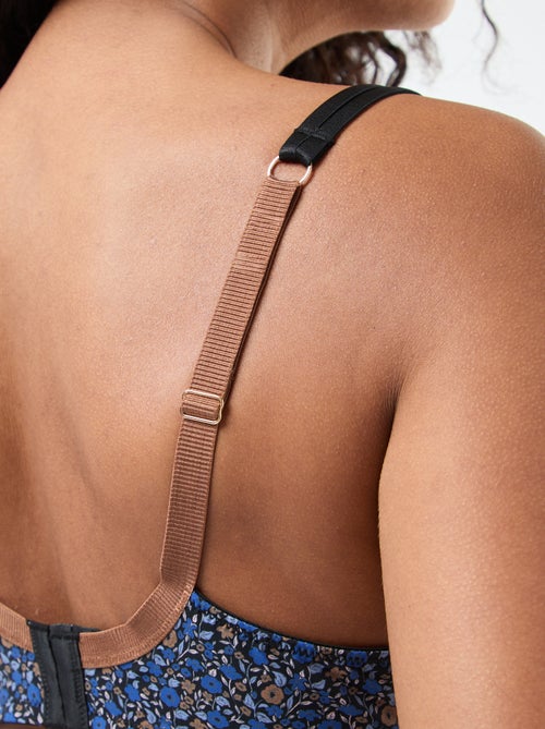 Soutien-gorge copa inteira com aro estampado - Kiabi