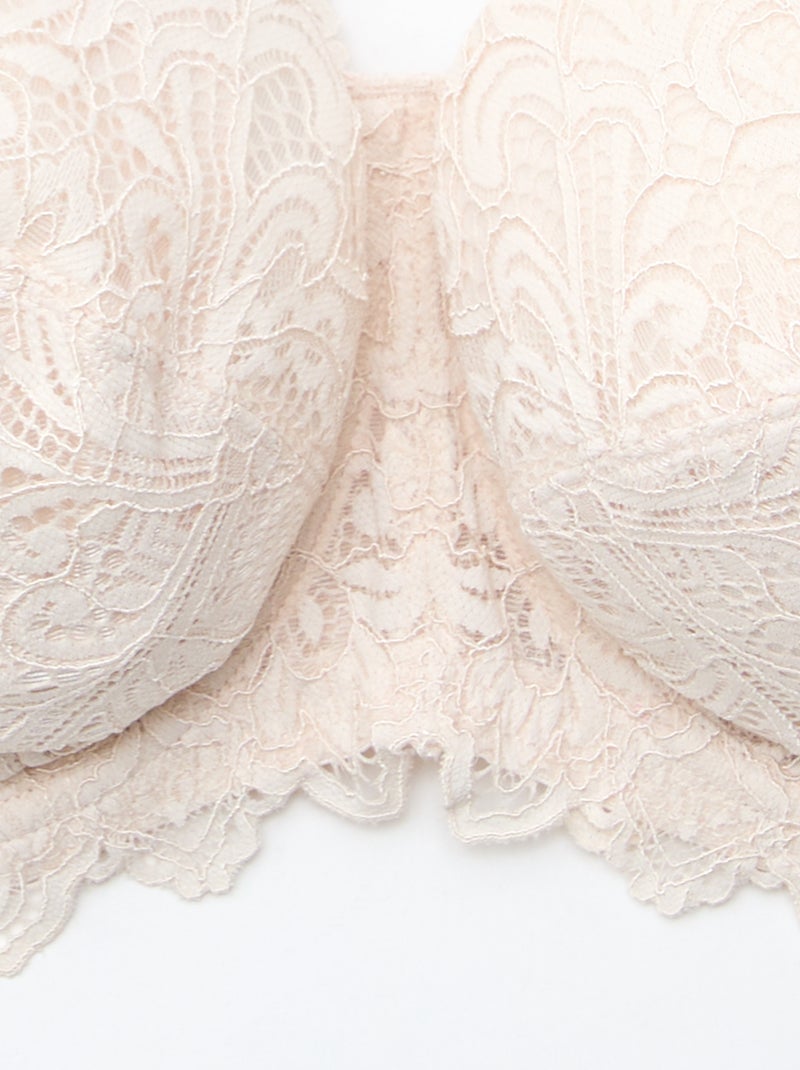 Soutien-gorge corbeille em renda Cinza - Kiabi
