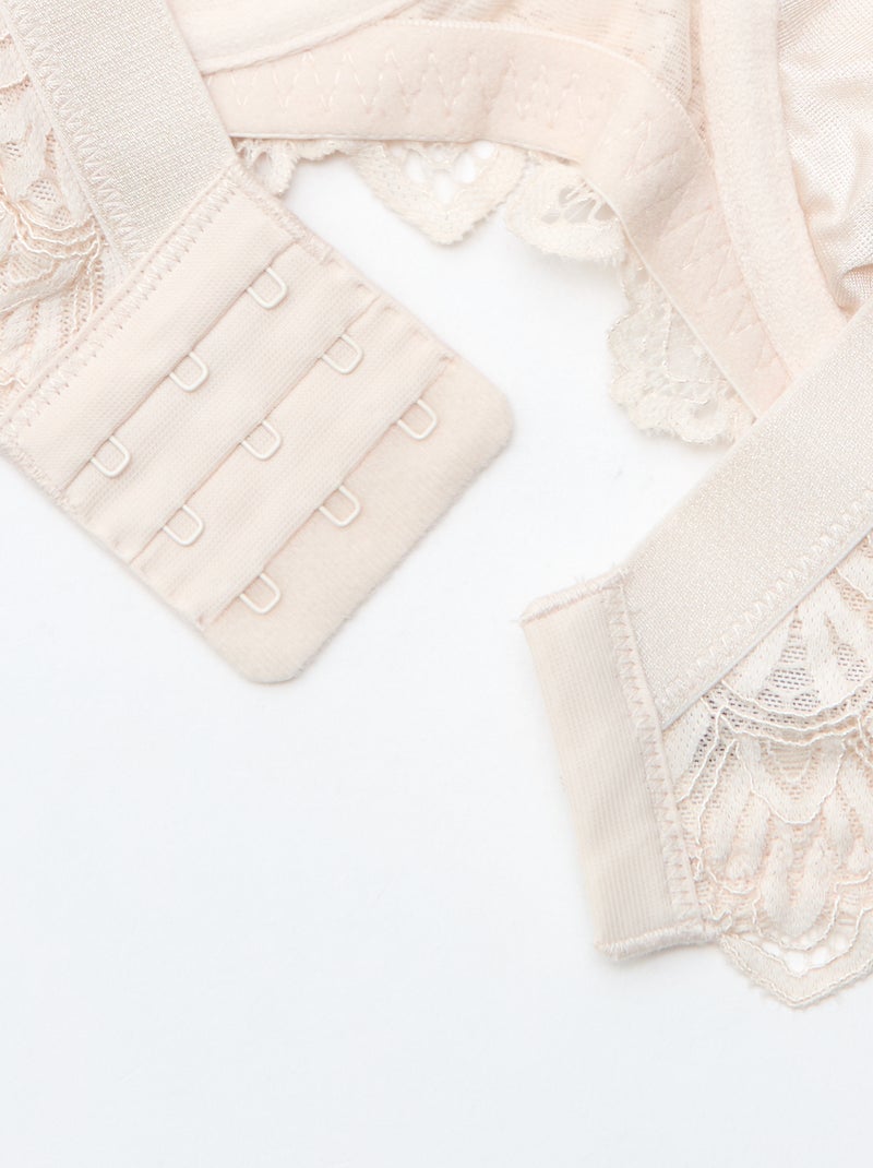 Soutien-gorge corbeille em renda Cinza - Kiabi