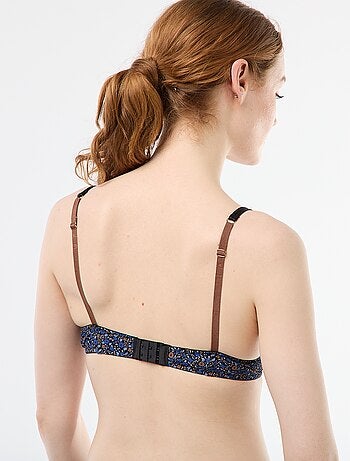 Soutien-gorge em microfibra estampado