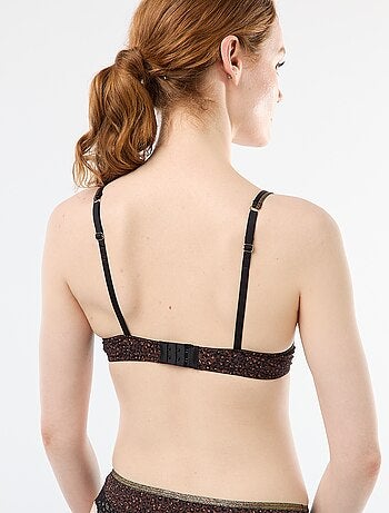 Soutien-gorge em microfibra estampado