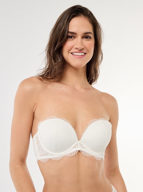 Soutien-gorge em renda decote plunge - Kiabi