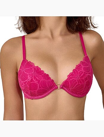 Soutien-gorge push-up rosa fúcsia les petites bombes louise