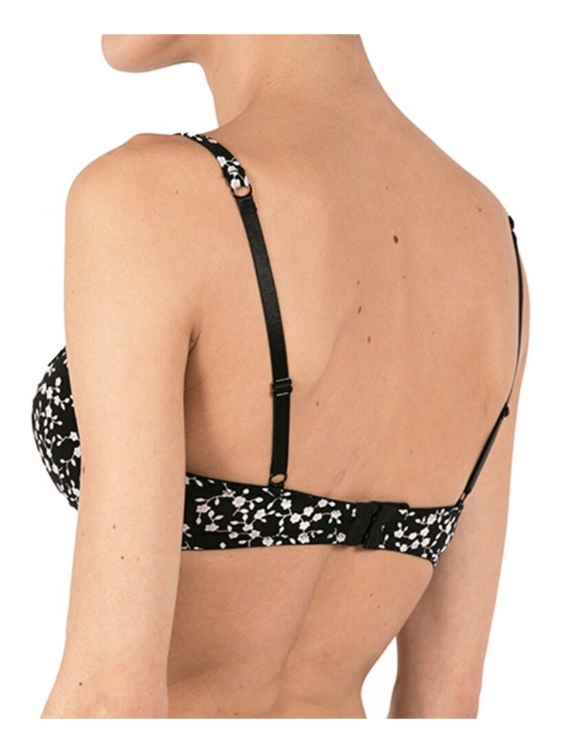 Soutien pack 2 mulher push-up Preto Branco - Kiabi