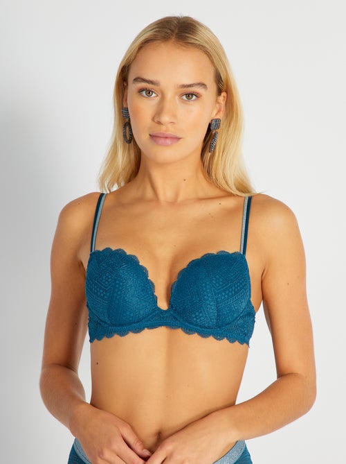 Soutien push-up de renda - Kiabi