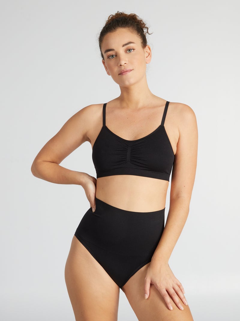Soutien sem armação Preto - Kiabi