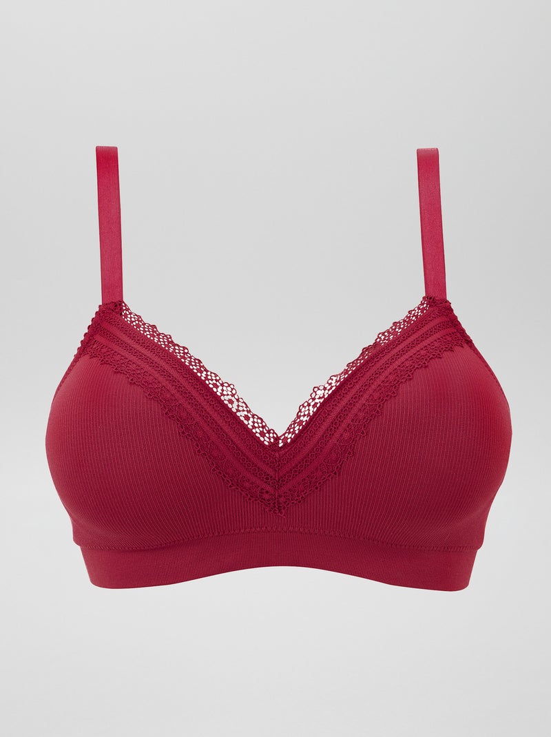 Soutien sem armação 'Sans Complexe' VERMELHO - Kiabi