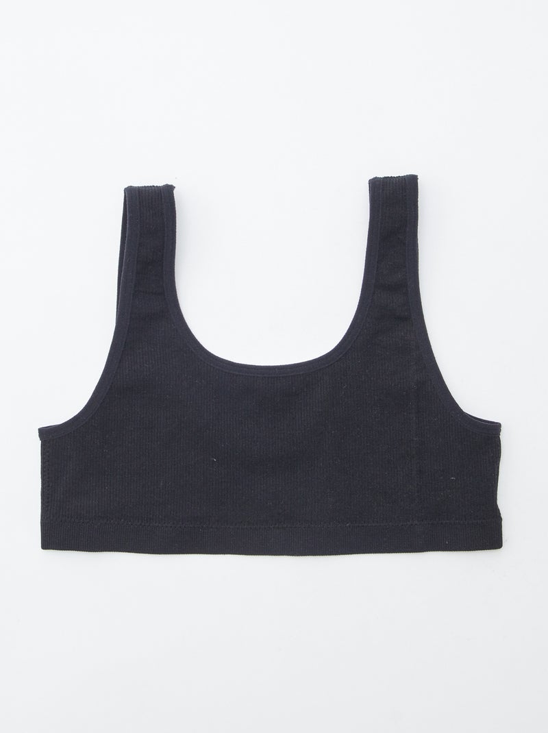 Soutien sem costuras 'Petit Béguin' Preto - Kiabi