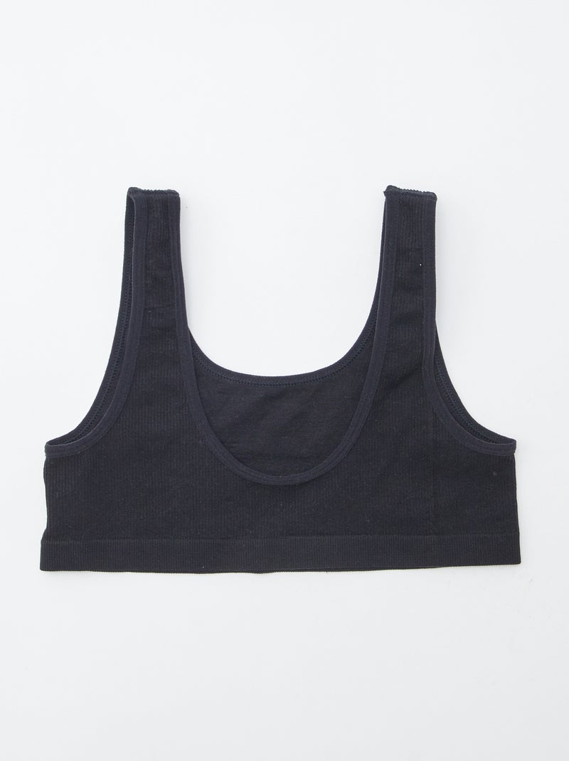 Soutien sem costuras 'Petit Béguin' Preto - Kiabi