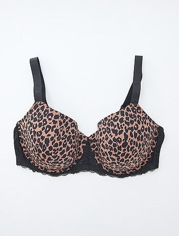 Soutien-soutien com estampado de leopardo