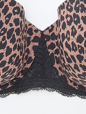 Soutien-soutien com estampado de leopardo