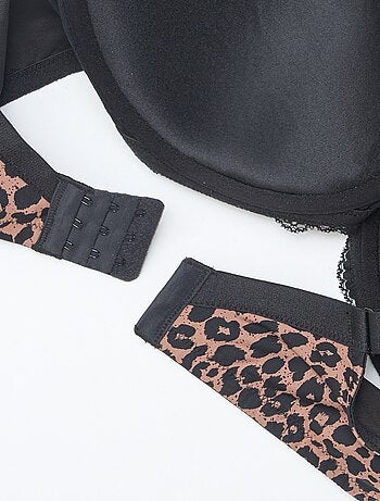 Soutien-soutien com estampado de leopardo