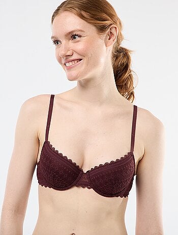 Soutien-soutien corbeille em renda