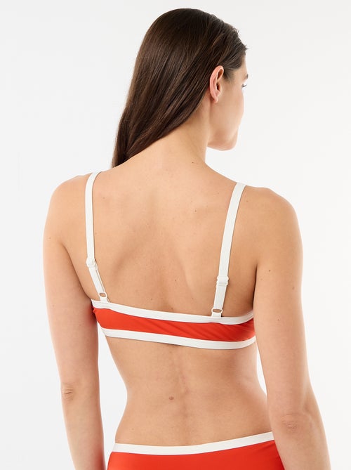 Soutien-soutien-gorge de biquíni com bordas contrastantes - Kiabi