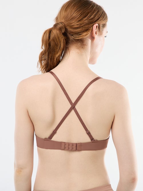 Soutien-soutien push-up invisível em microfibra - Kiabi