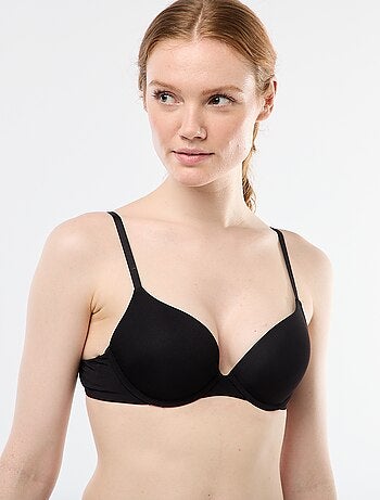 Soutien-gorge push-up invisível em microfibra