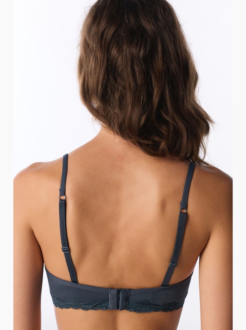 Soutien triangular almofadado penti Cinza-preto - Kiabi