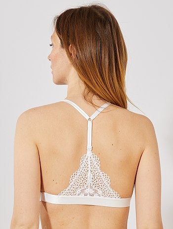 Soutien triangular de renda sem armações - Kiabi