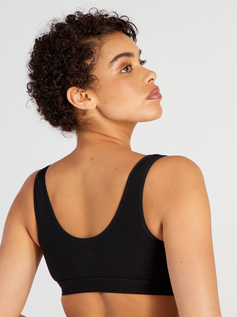 Soutien triângulo - So Easy Preto - Kiabi