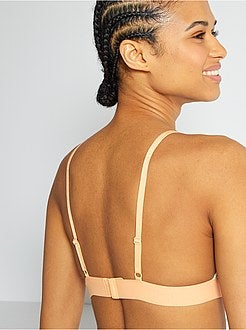 Soutien triângulo em algodão com almofadas amovíveis - Kiabi