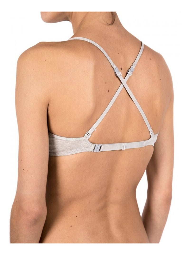 Soutien triângulo push-up Cinza - Kiabi
