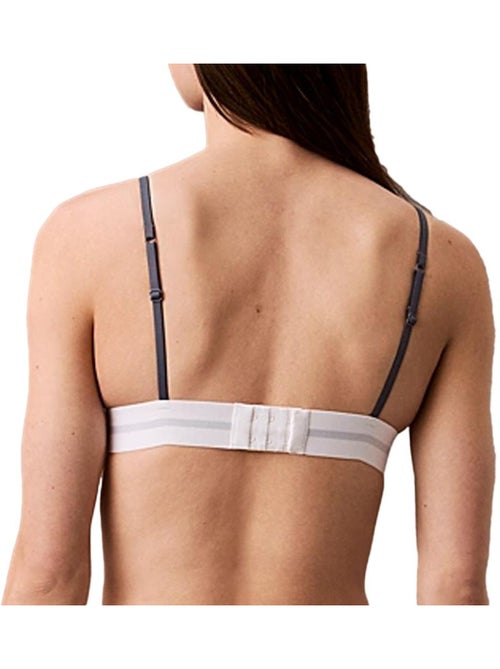 Soutien Triângulo Sem Acolchoado Calvin Klein Jeans Cinzento para Mulher - Kiabi