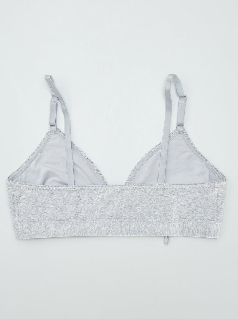 Soutien triângulo sem armação - So Easy CINZA - Kiabi