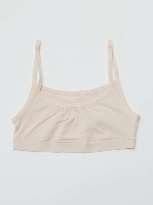 Soutiens de alças finas em jersey - Lote de 2 - Kiabi