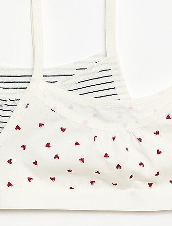 Soutiens de alças finas em jersey - Lote de 2