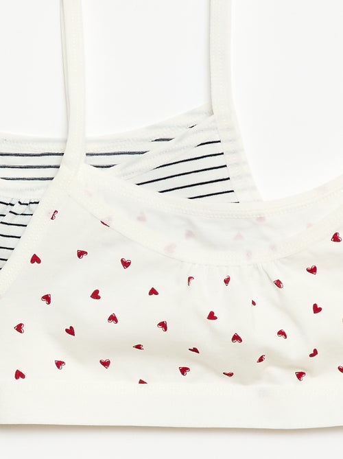 Soutiens de alças finas em jersey - Lote de 2 - Kiabi