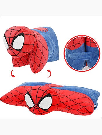 Spider-man almofada de pelúcia macia e aveludada 2 em 1