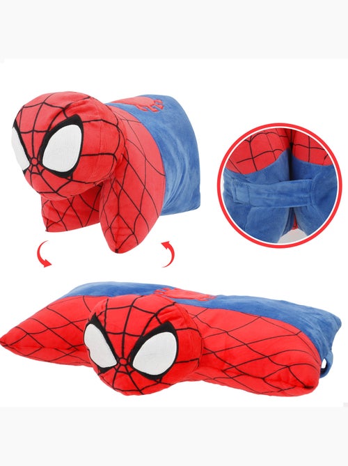 Spider-man almofada de pelúcia macia e aveludada 2 em 1 - Kiabi Spider-man almofada de pelúcia macia e aveludada 2 em 1 - Kiabi