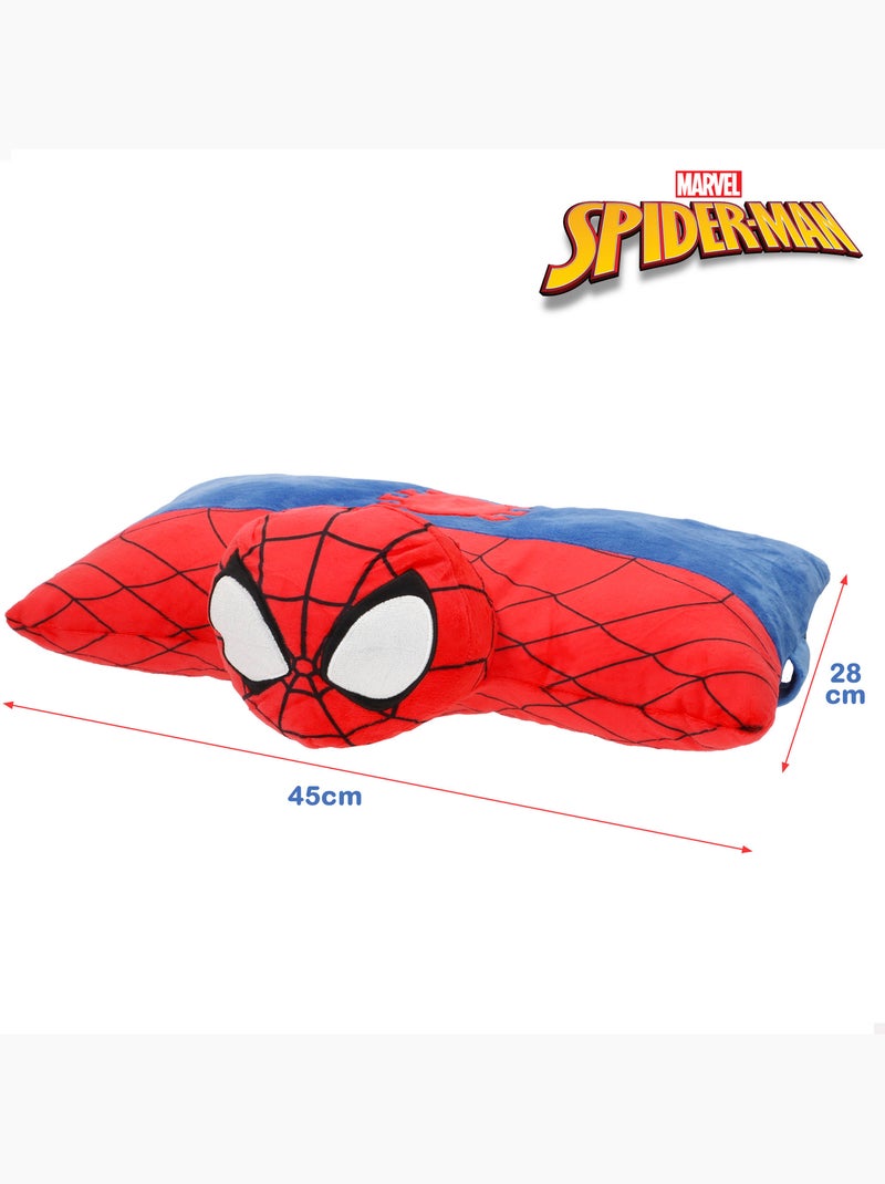 Spider-man almofada de pelúcia macia e aveludada 2 em 1 Vermelho - Kiabi