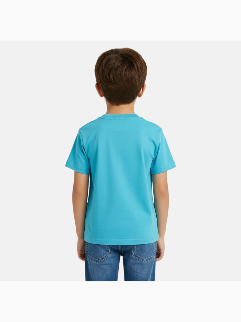 Spiderman - T-shirt manga curta  menino Azul - Kiabi